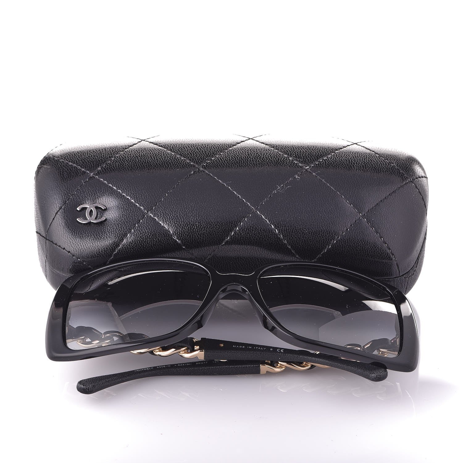 Chanel Chain Sunglasses 5208-Q Black 9 of 9