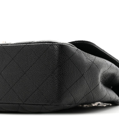 Chanel Caviar Quilted Jumbo Single Flap Black 10 of 10