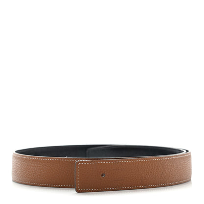Hermes Swift Togo 32mm Belt Strap 85 Black Gold 1 of 10