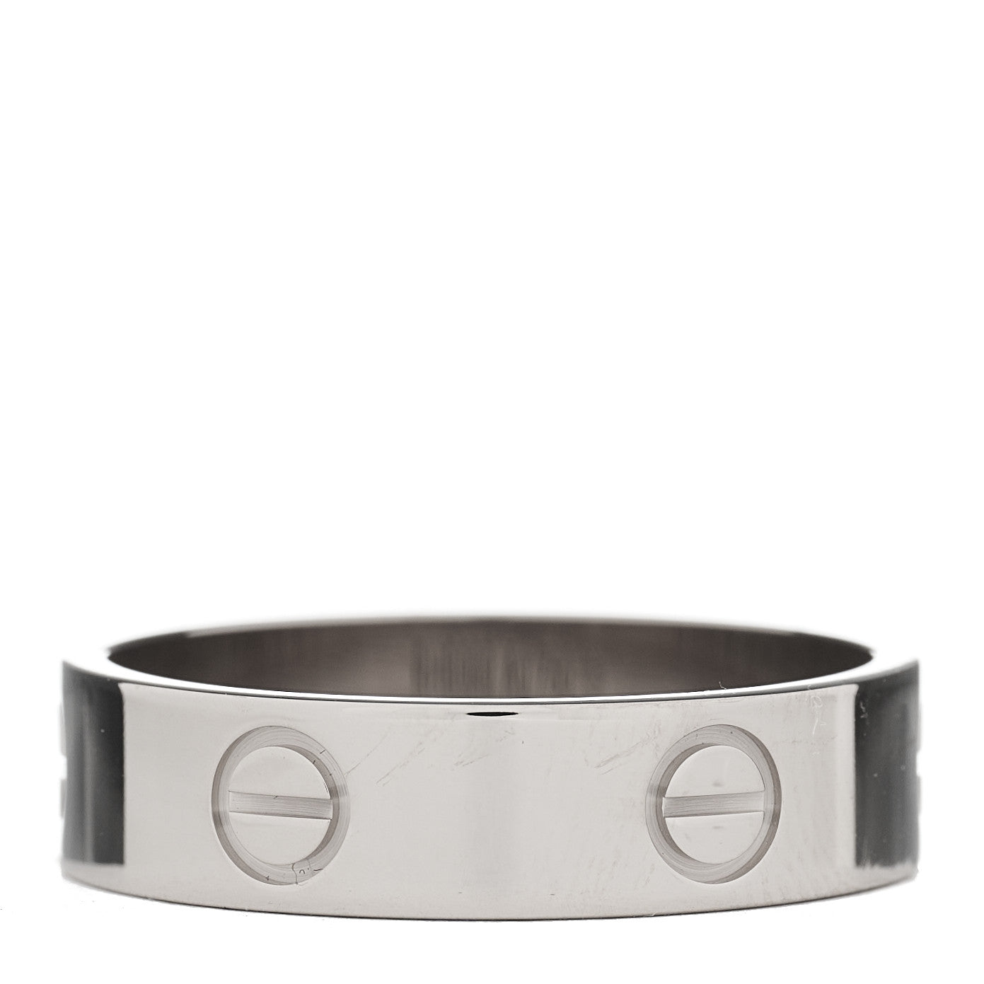 Cartier 18K White Gold 5.5mm LOVE Ring 61 9.5 3 of 4