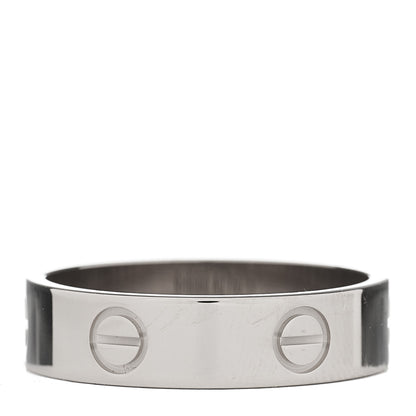 Cartier 18K White Gold 5.5mm LOVE Ring 61 9.5 3 of 4