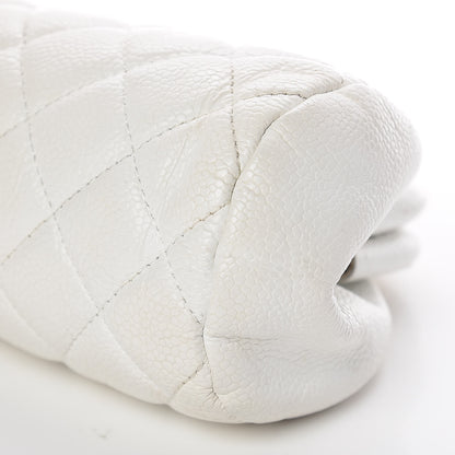 Chanel Caviar Quilted Timeless Clutch White 14 of 14