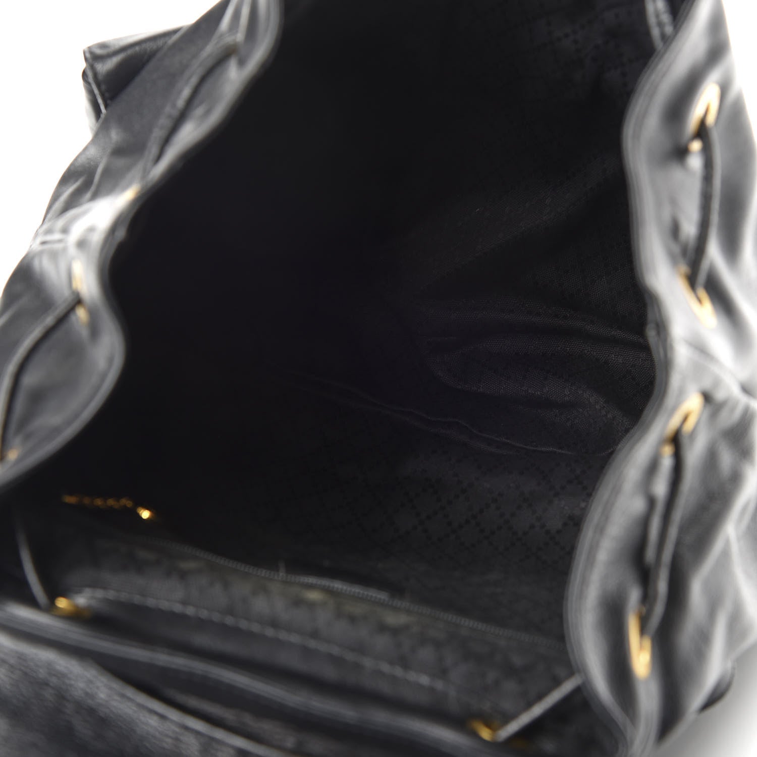 Gucci Calfskin Bamboo Backpack Black 4 of 12