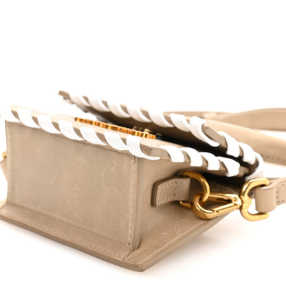 Jacquemus Calfskin Le Chiquito Whipstitch Beige 9 of 9