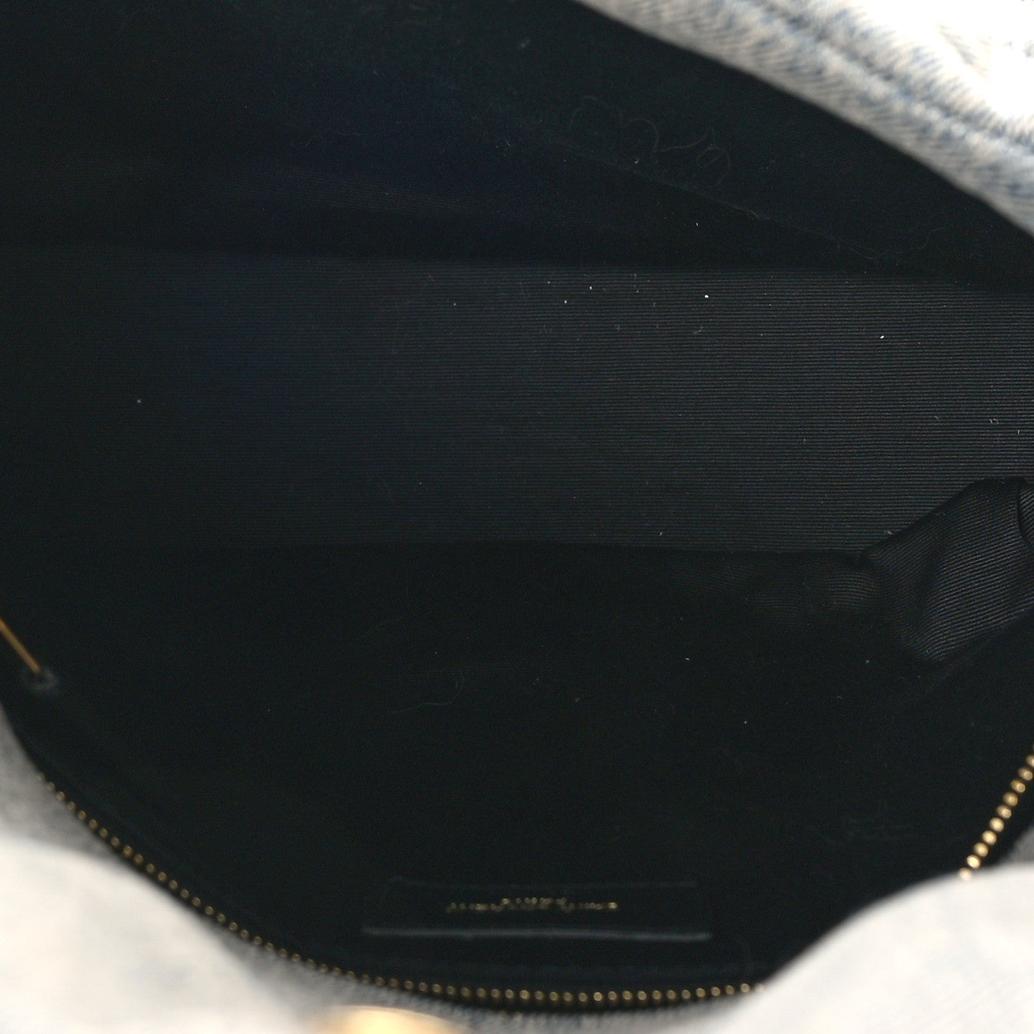 Saint Laurent Denim Quilted Medium Loulou Puffer Monogram Chain Satchel Azur 5 of 7