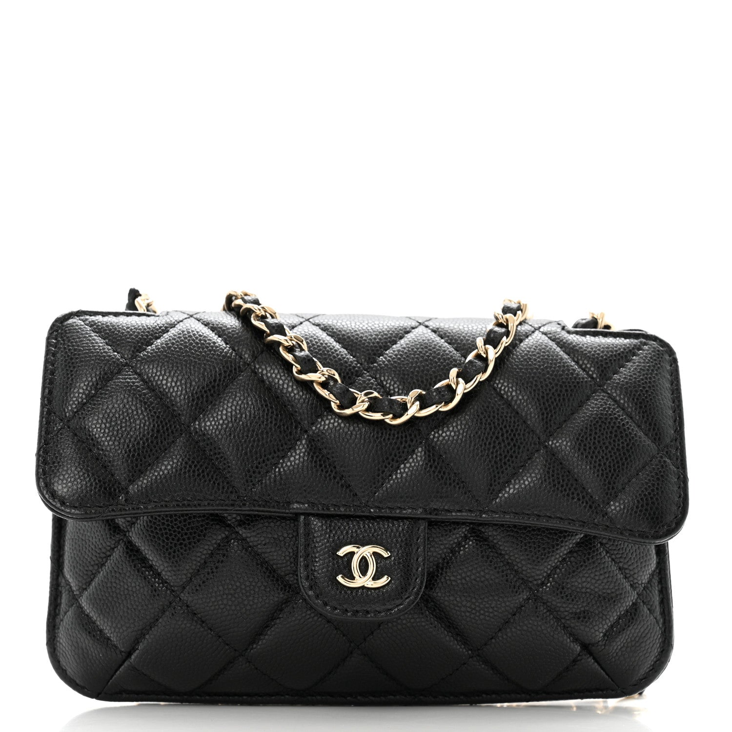 Chanel Caviar Fabric Graffiti Foldable Tote Bag With Chain Black Multicolor 3 of 20