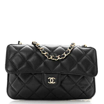 Chanel Caviar Fabric Graffiti Foldable Tote Bag With Chain Black Multicolor 3 of 20