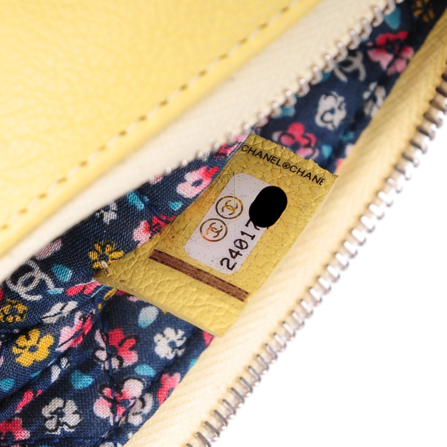 Goatskin Small Cosmetic Case Yellow