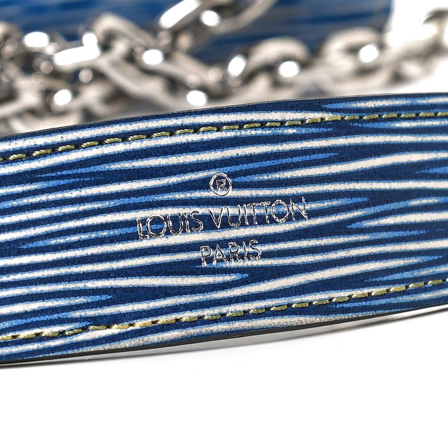 Louis Vuitton Epi Twist Chain Wallet Denim Light 7 of 10
