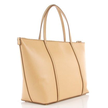 Dolce & Gabbana Textured Calfskin Miss Escape Tote Beige 3 of 6