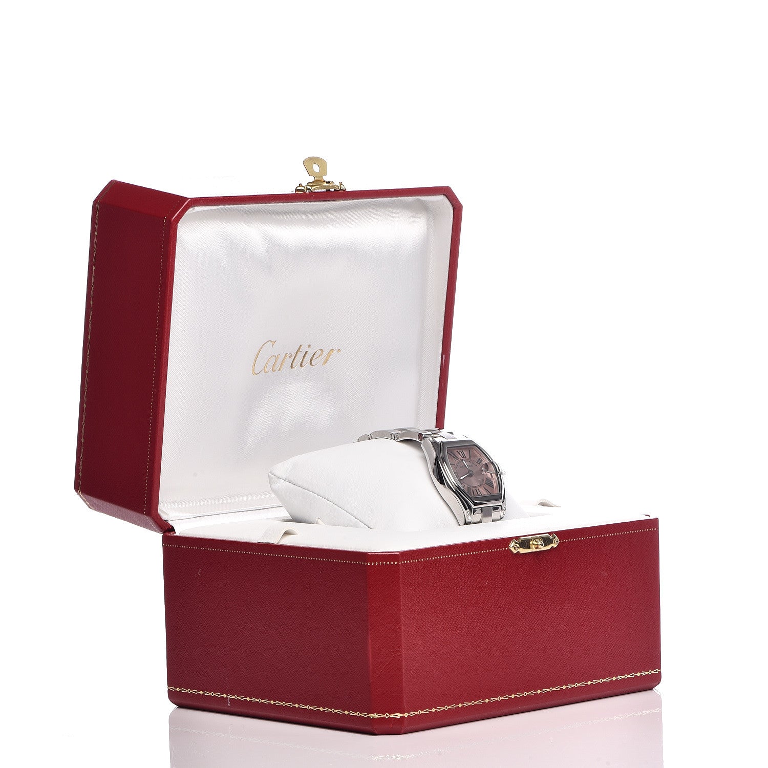 Cartier Stainless Steel 31mm Roadster Quartz Watch Pink 7 of 7