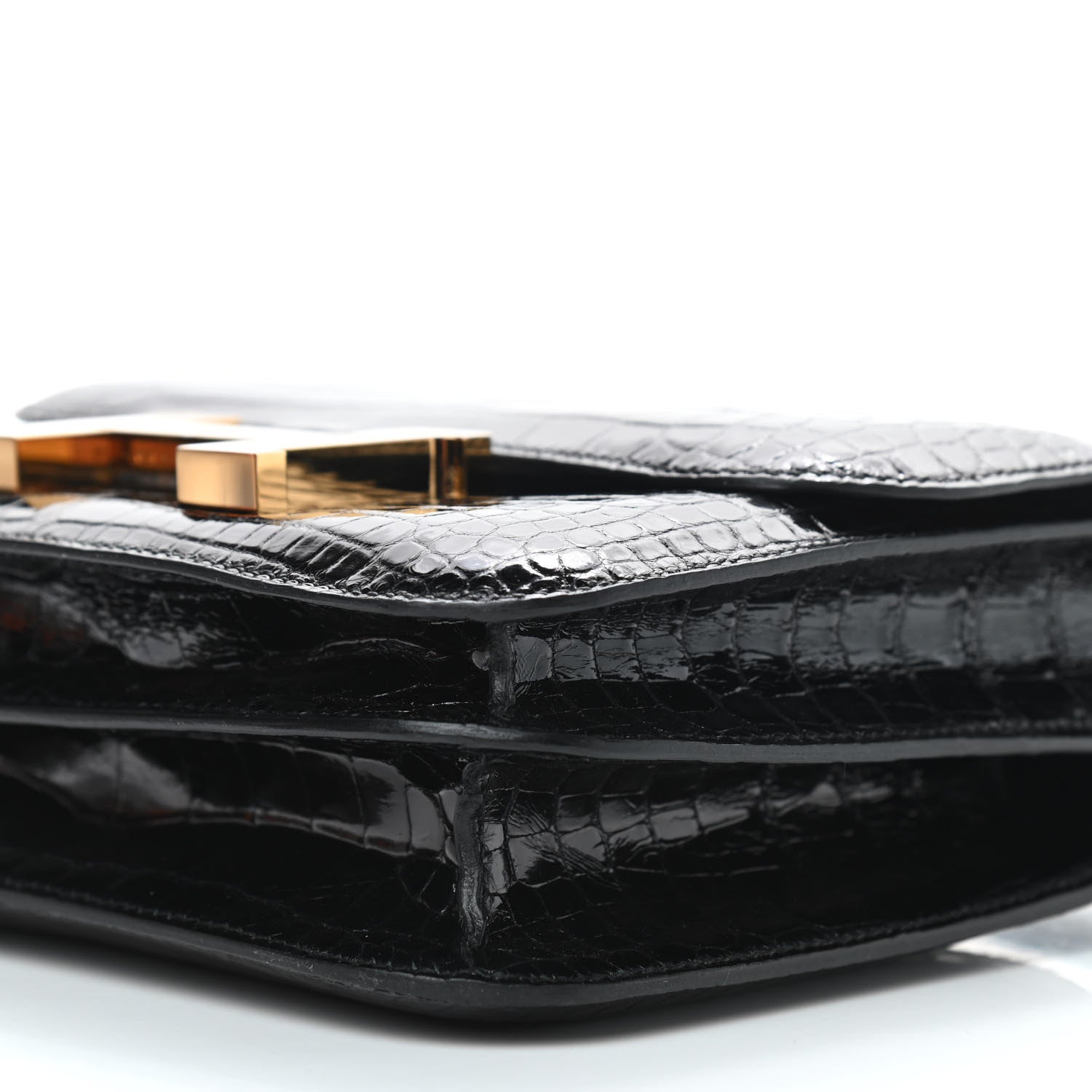 Hermes Shiny Alligator Constance 18 Black 6 of 18