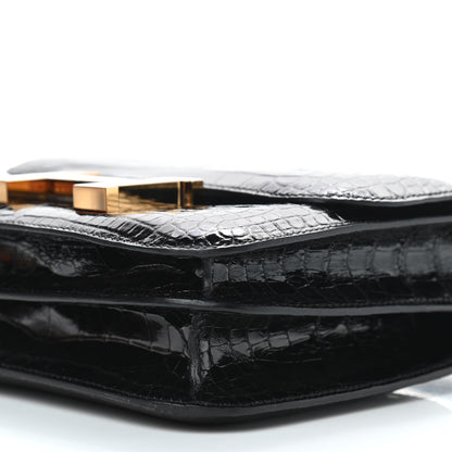 Hermes Shiny Alligator Constance 18 Black 6 of 18