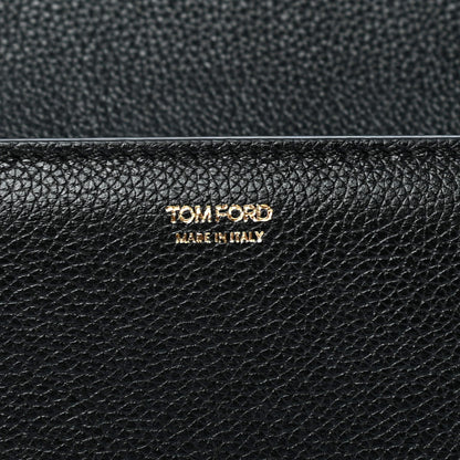 Tom Ford Pebbled Calfskin Studded Jennifer Clutch Black 5 of 7
