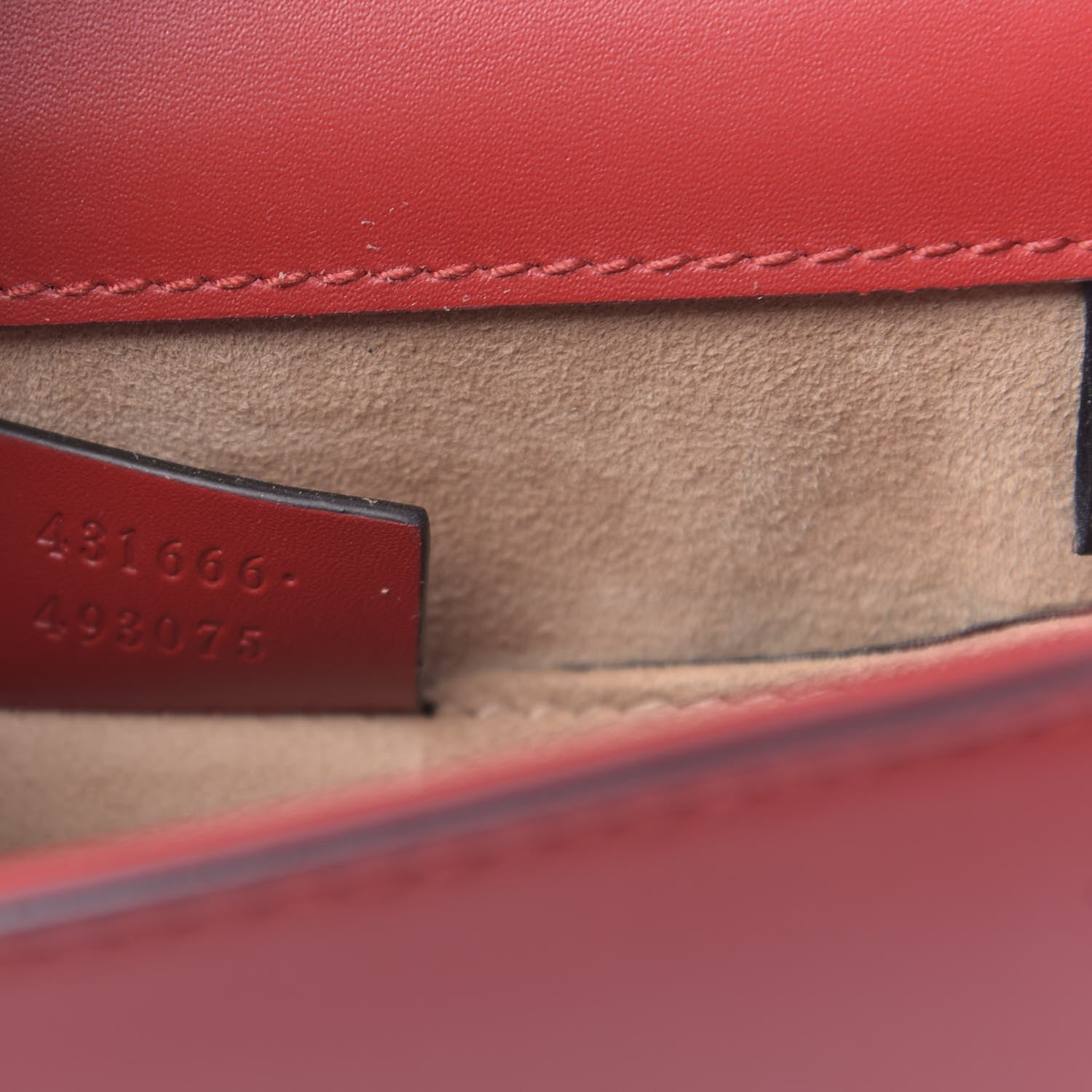 Gucci Calfskin Mini Sylvie Chain Shoulder Bag Hibiscus Red 6 of 9