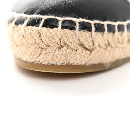 Chanel Lambskin CC Espadrilles 38 Beige Black 11 of 14