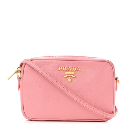 Prada Saffiano Lux Small Camera Crossbody Bag Petalo 1 of 12