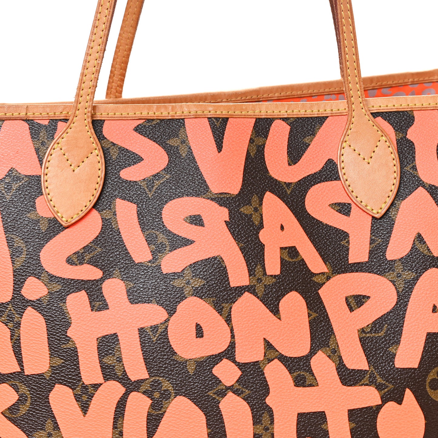 Monogram Graffiti Neverfull GM Orange