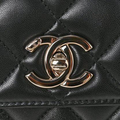 Chanel Lambskin Quilted Mini Trendy CC Dual Handle Flap Bag Black 11 of 12