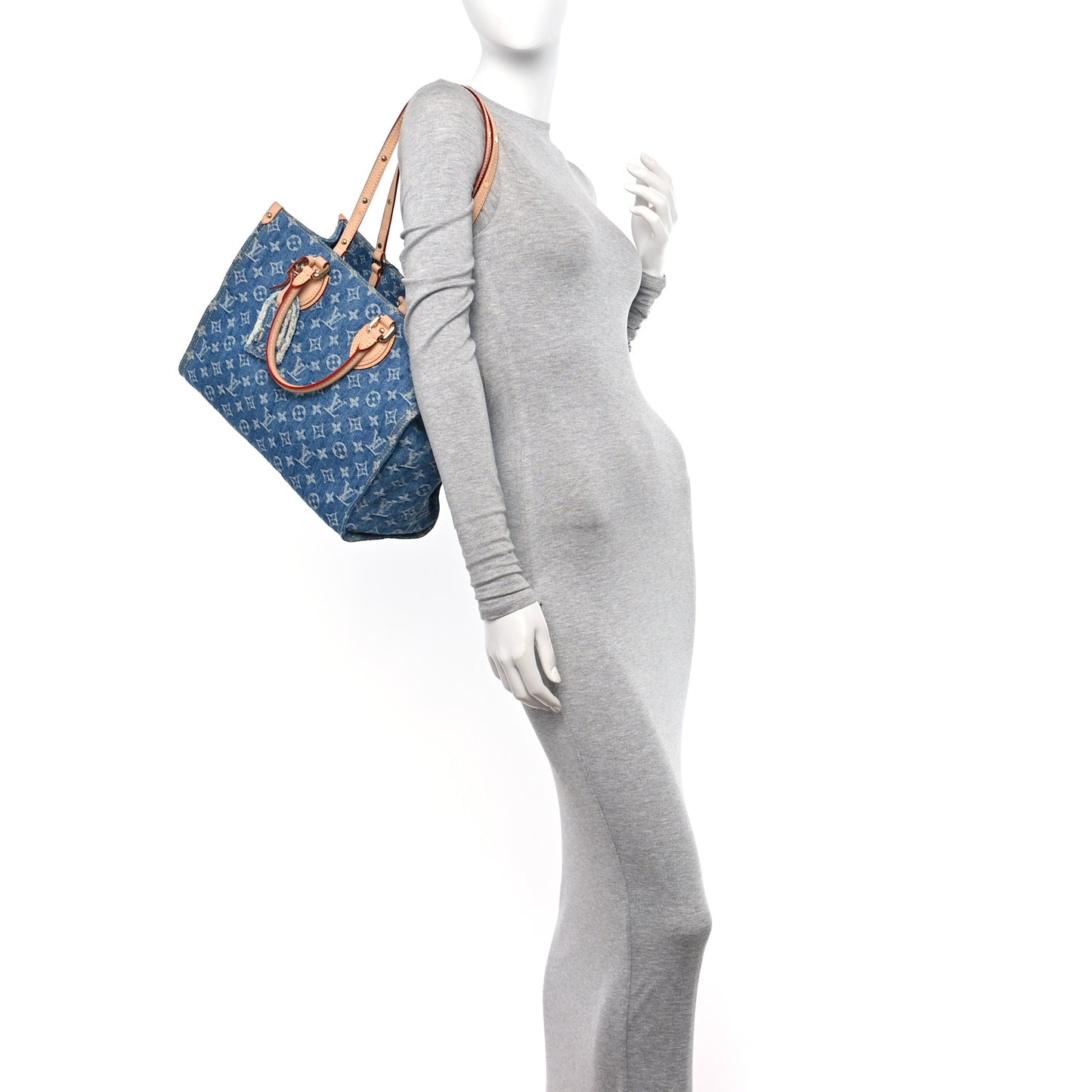 Monogram Denim Onthego MM Blue