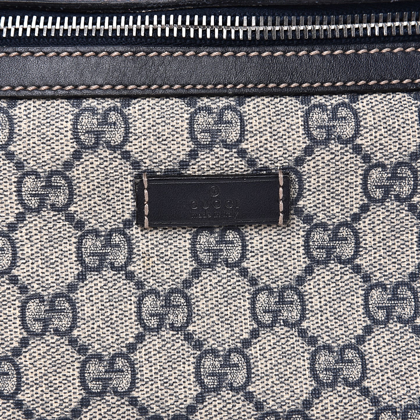GG Supreme Monogram Belt Bag Navy