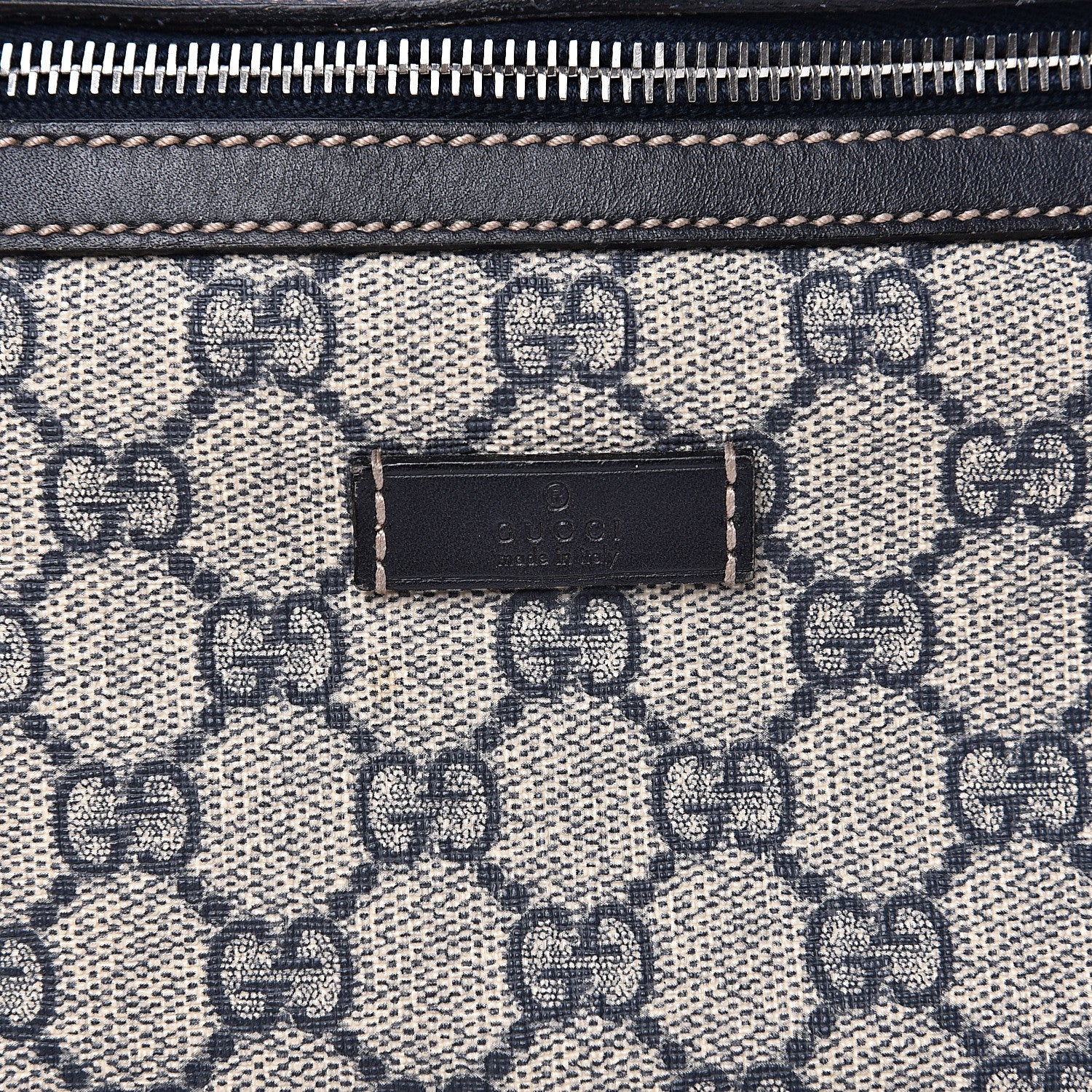 Gucci GG Supreme Monogram Belt Bag Navy 7 of 11