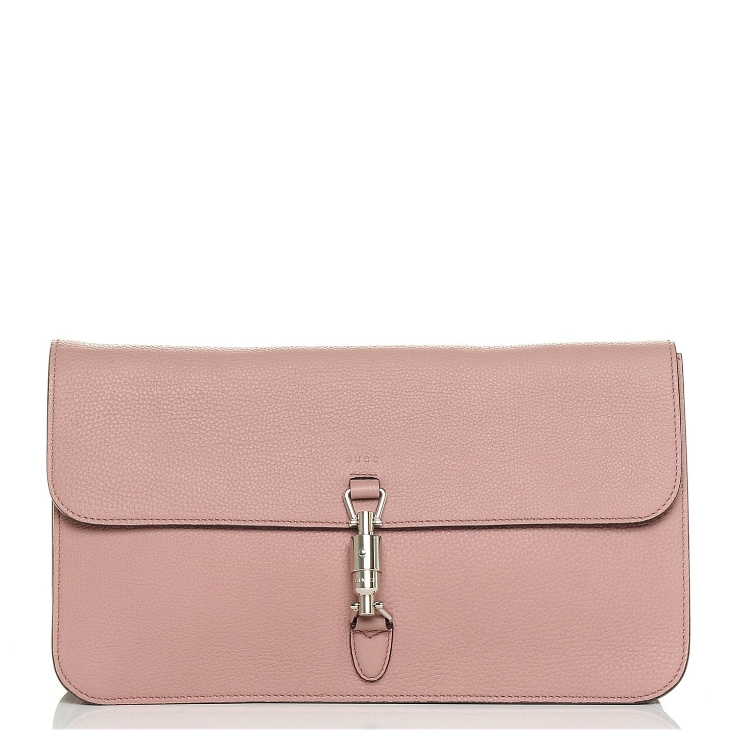 Soft Pebbled Calfskin Jackie Clutch Pink