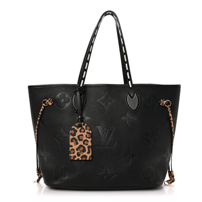 Louis Vuitton Empreinte Monogram Giant Wild at Heart Neverfull MM Black 1 of 9