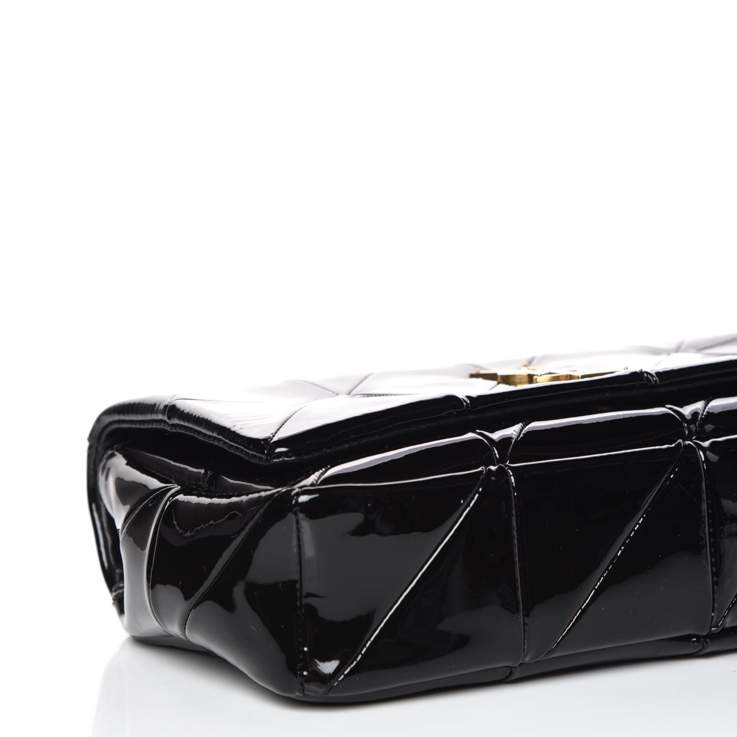 Saint Laurent Patent Patchwork Monogram Medium Jamie Black 5 of 9