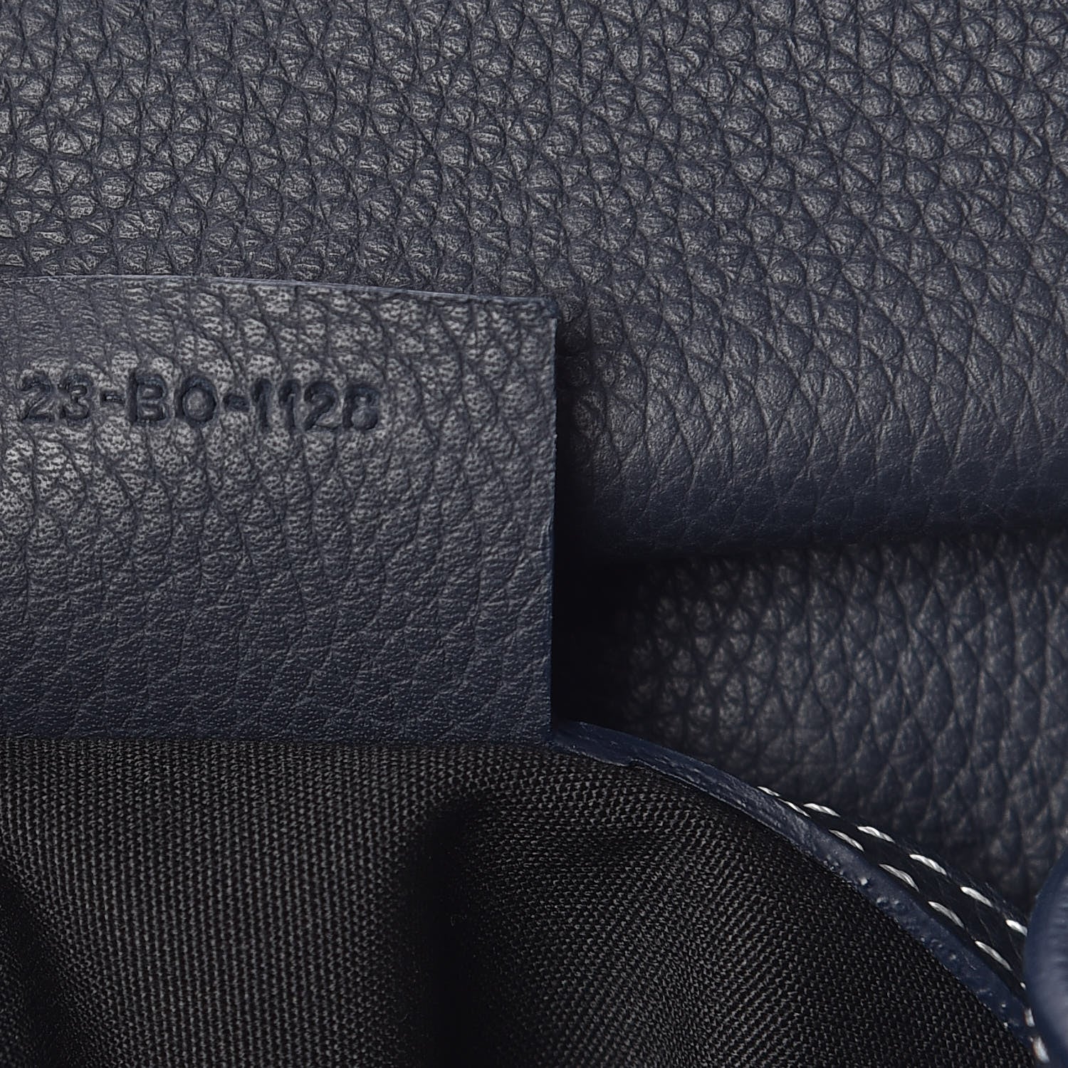 Christian Dior Grained Calfskin Saddle Backpack Navy Blue 8 of 8