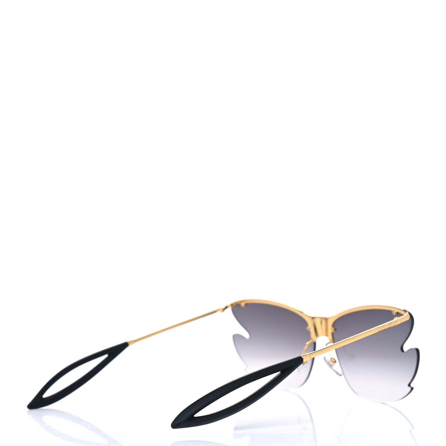 Louis Vuitton Bohemian Vuittony Square Sunglasses Z1235W Silver Mirror 4 of 4