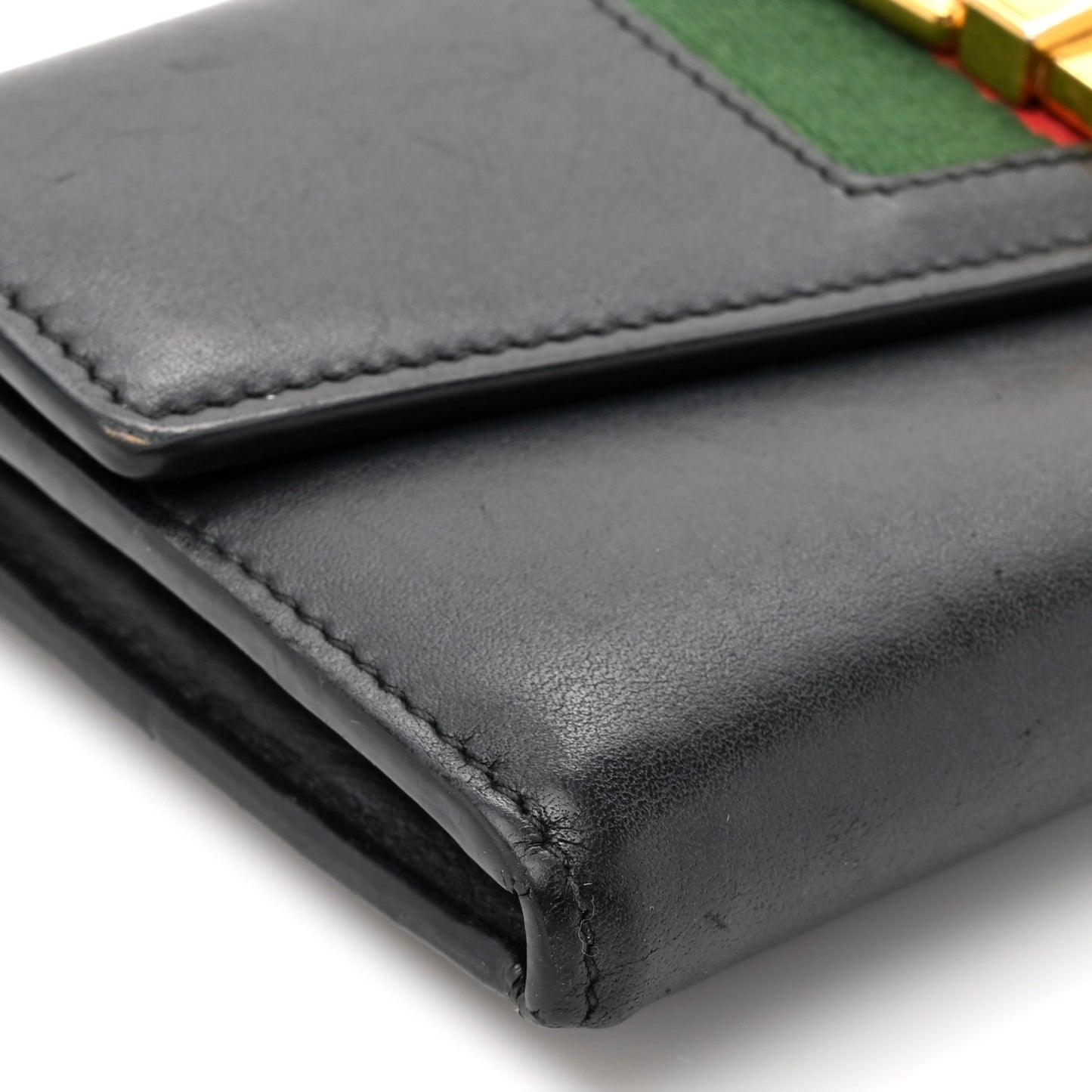 Calfskin Sylvie Continental Wallet Black