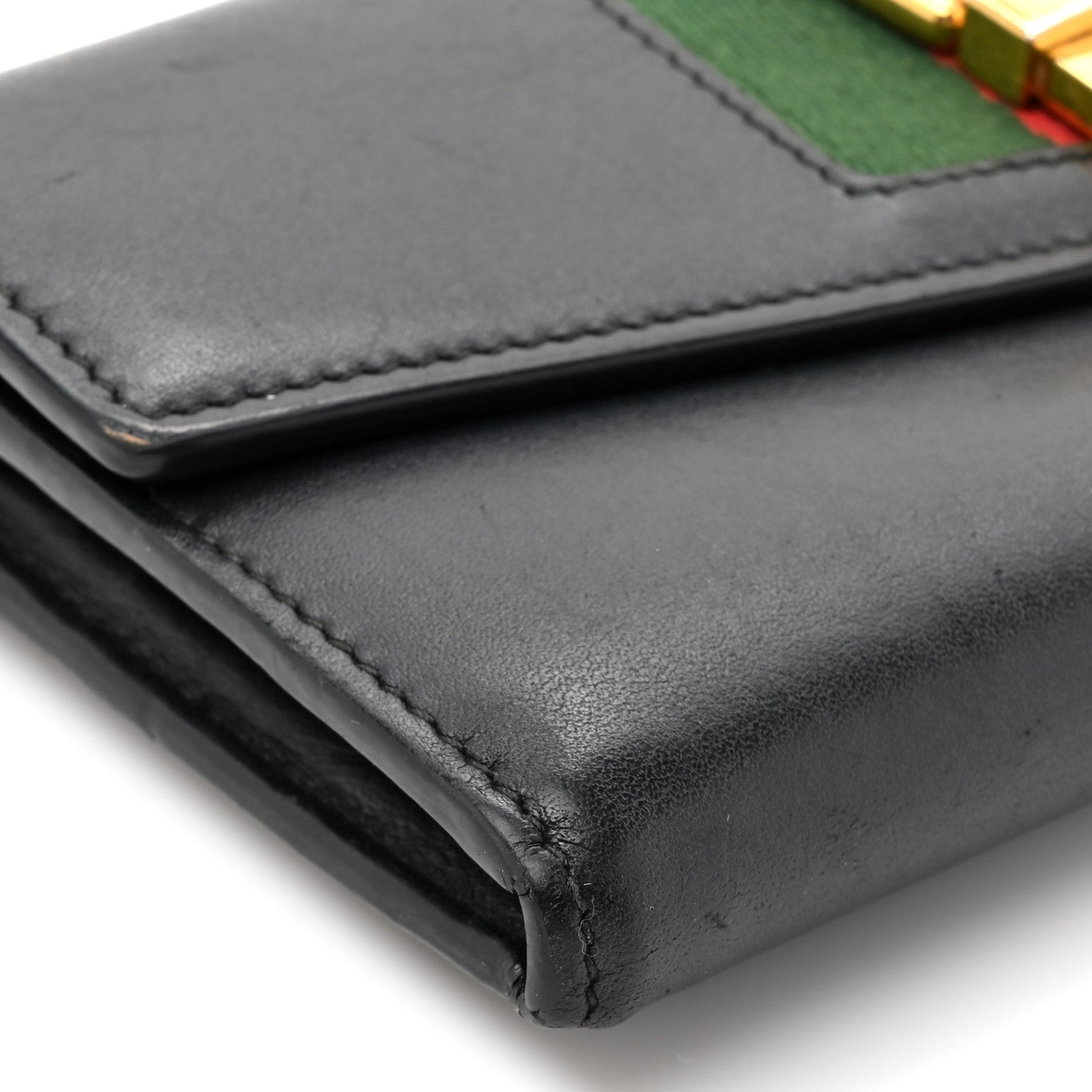 Gucci Calfskin Sylvie Continental Wallet Black 10 of 14