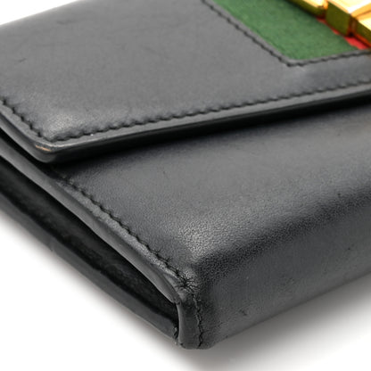 Gucci Calfskin Sylvie Continental Wallet Black 10 of 14