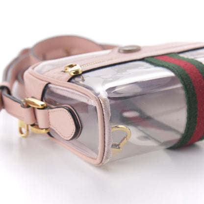 Gucci Vinyl Web Mini Ophidia Transparent Shoulder Bag Perfect Pink 6 of 10