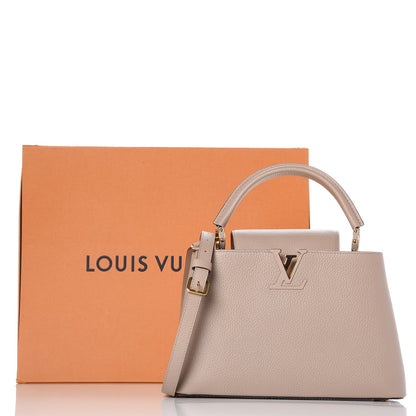 Louis Vuitton Taurillon Capucines PM Galet 7 of 7