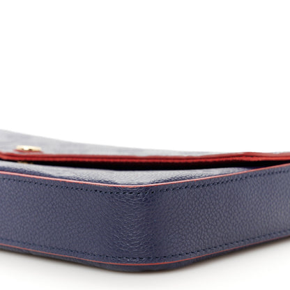 Louis Vuitton Empreinte Pochette Felicie Chain Wallet Marine Rouge 14 of 14
