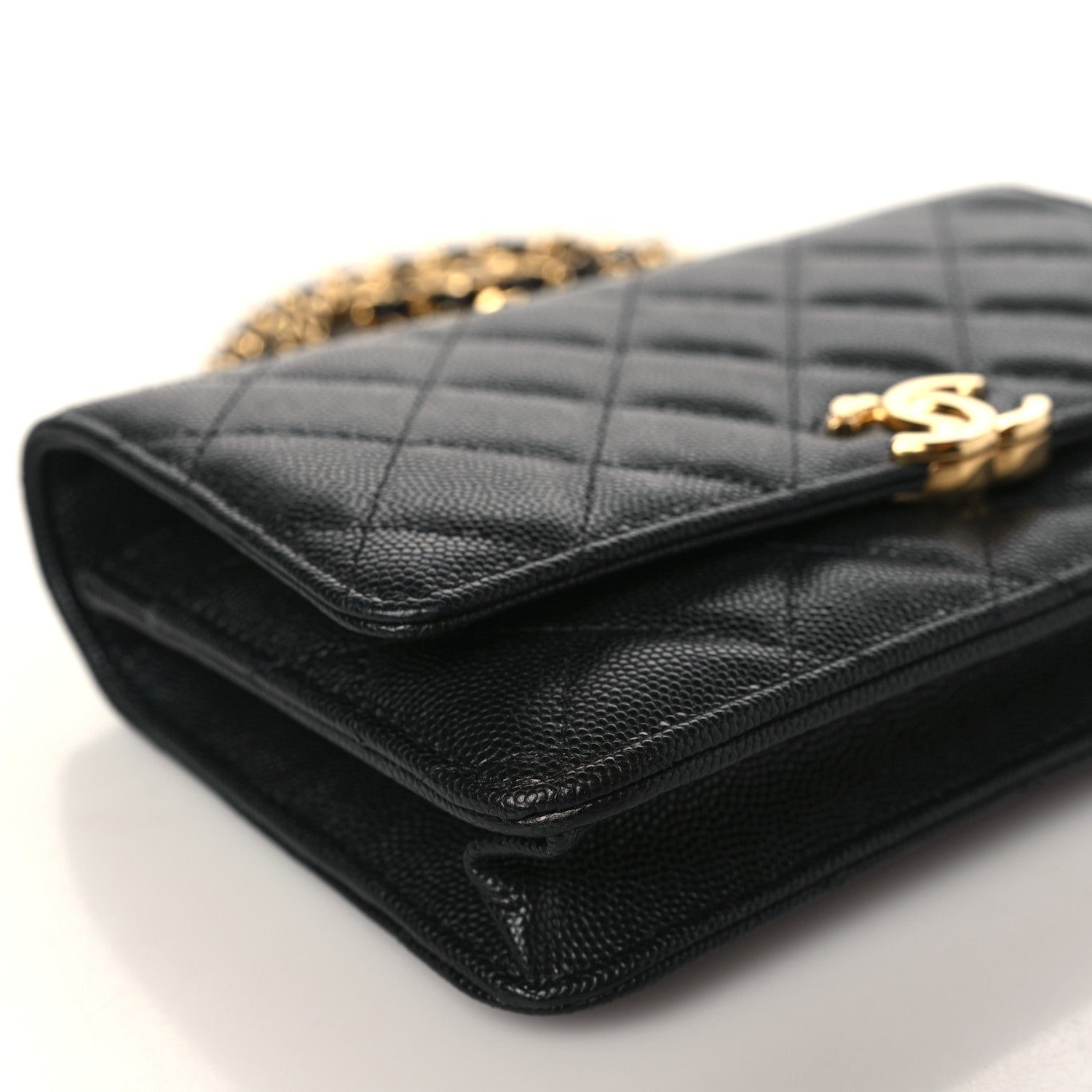 Chanel Caviar Quilted Coco First Wallet On Chain WOC Black 9 of 11