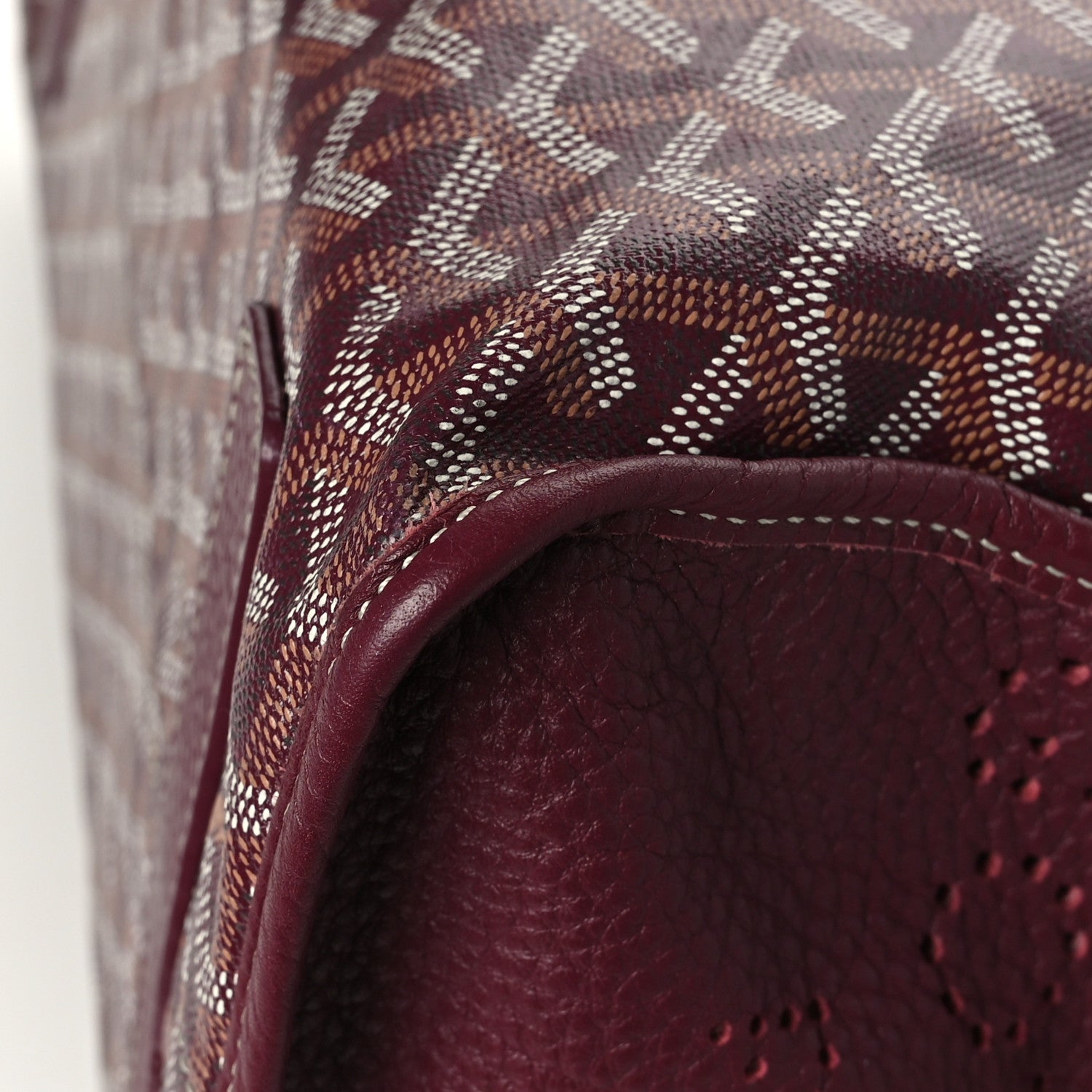 Goyard Goyardine Sac Hardy Pet Carrier PM Burgundy 11 of 11