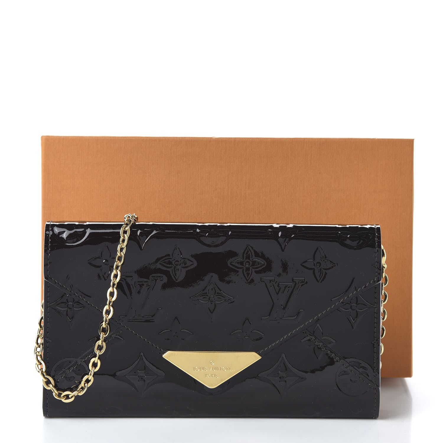 Louis Vuitton Vernis Mira MV Chain Wallet Amarante 10 of 11