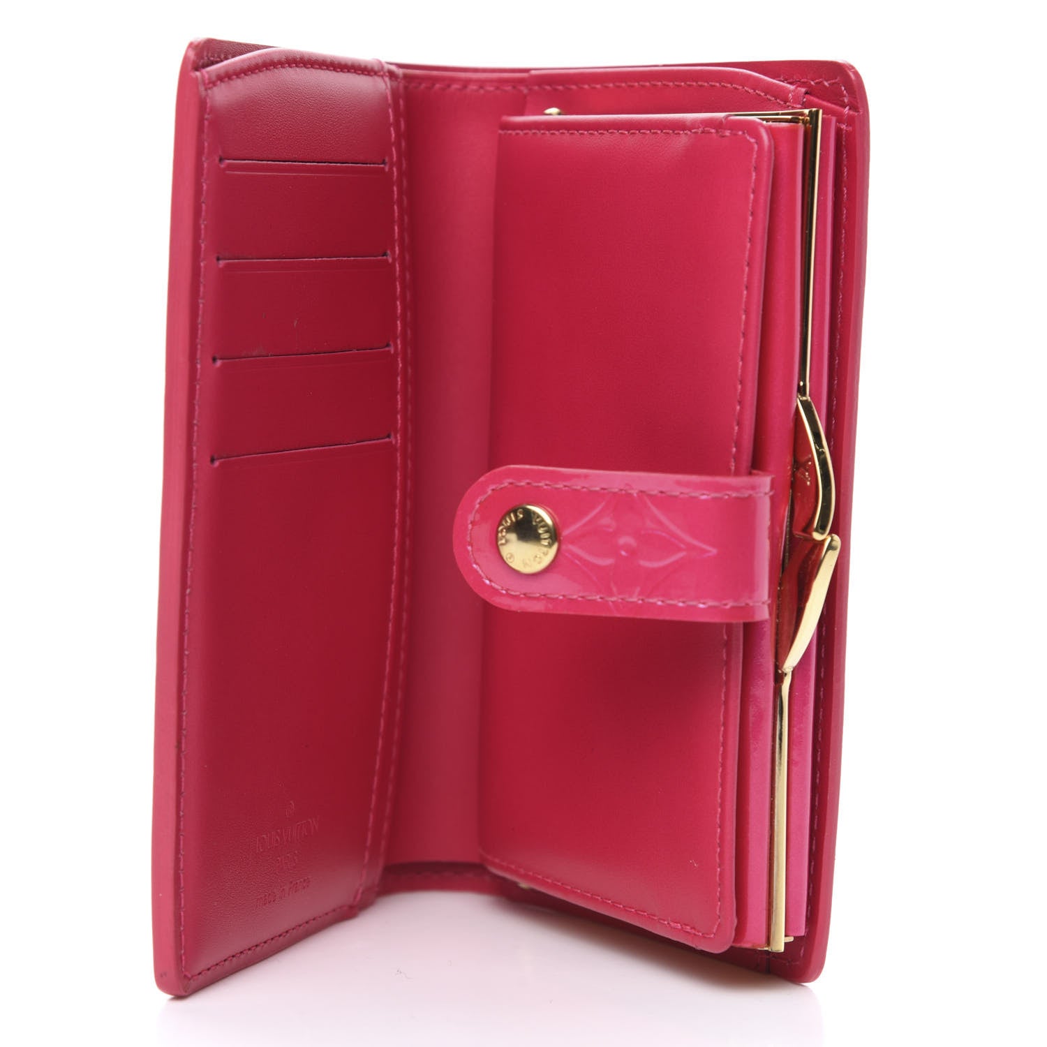 Louis Vuitton Vernis French Purse Wallet Fuchsia 5 of 7
