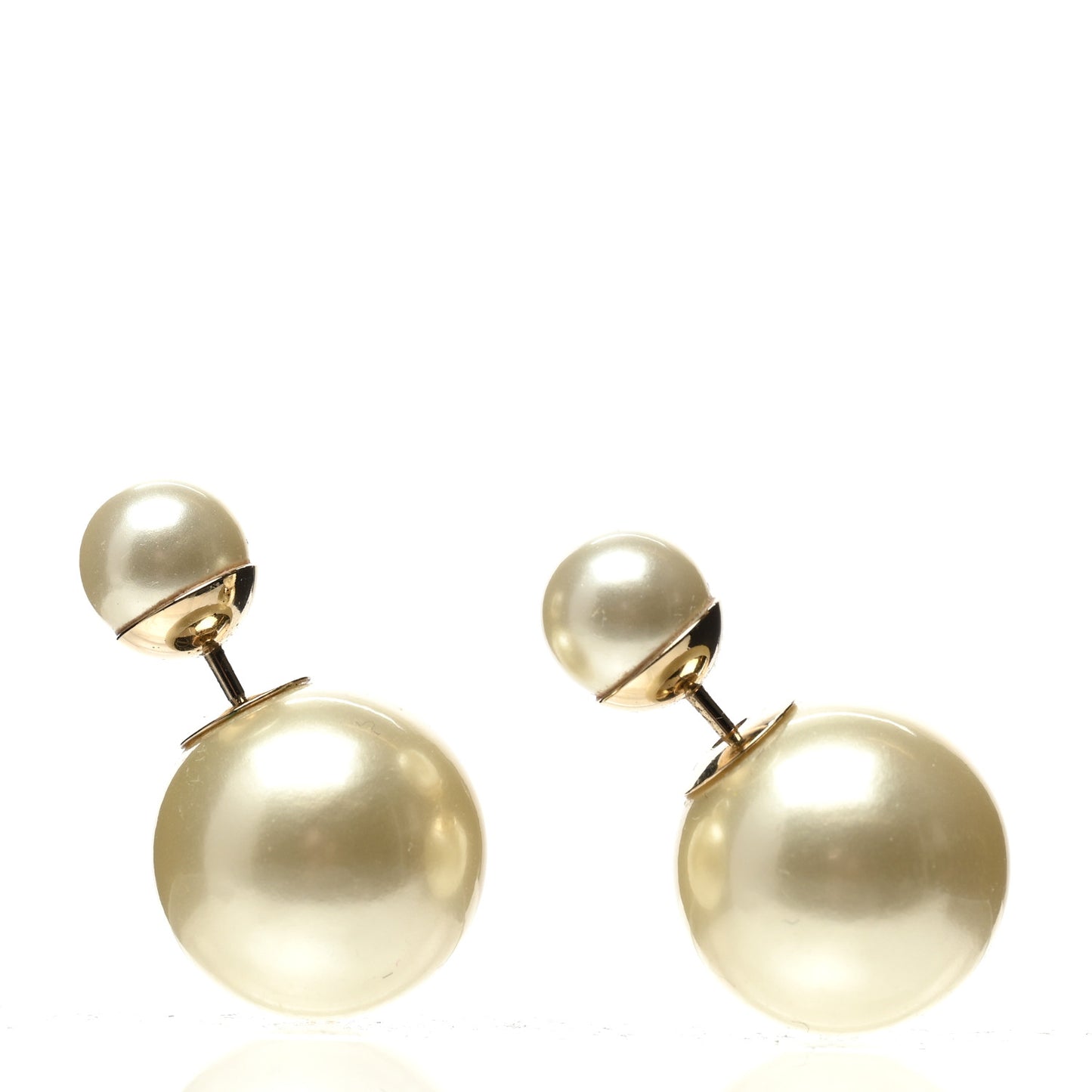 Pearl Mise En Dior Tribal Earrings Gold