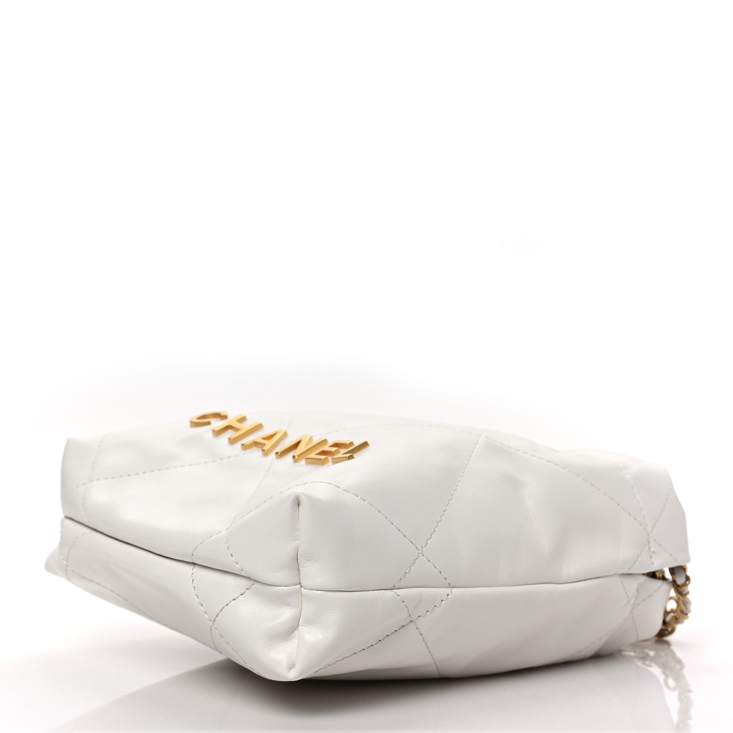 Chanel Shiny Calfskin Quilted Mini Chanel 22 White 9 of 9