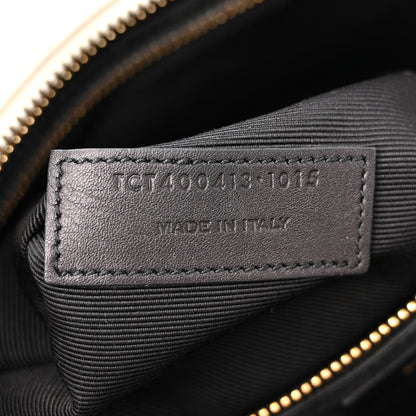 Saint Laurent Calfskin Small Cabas Rive Gauche Bag Black Red Yellow White 7 of 16