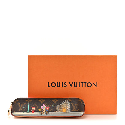Louis Vuitton Monogram 2022 Christmas Animation Paris Elizabeth Pencil Pouch Pink 8 of 8
