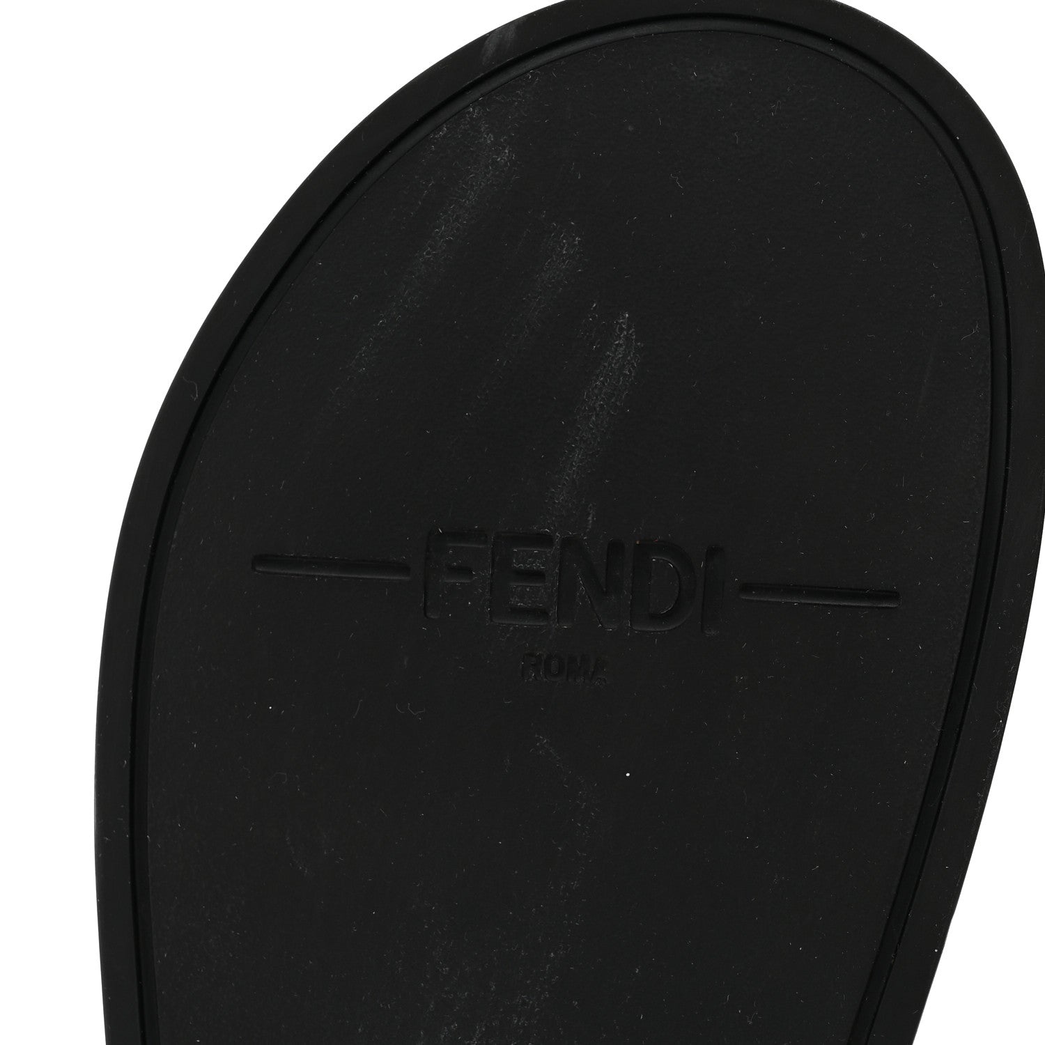 Fendi Fabric Jacquard Nappa FF Womens Fendi Feel Buckled Slide Sandals 37 Tobacco Black 9 of 10