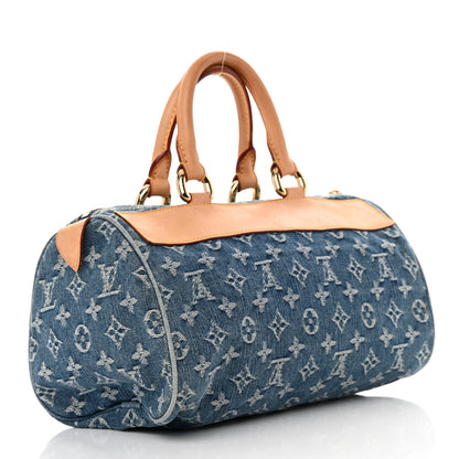 Louis Vuitton Monogram Denim Neo Speedy Blue 3 of 14