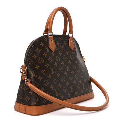Louis Vuitton Monogram Ostrich Alma Soft MM Celebration 3 of 9