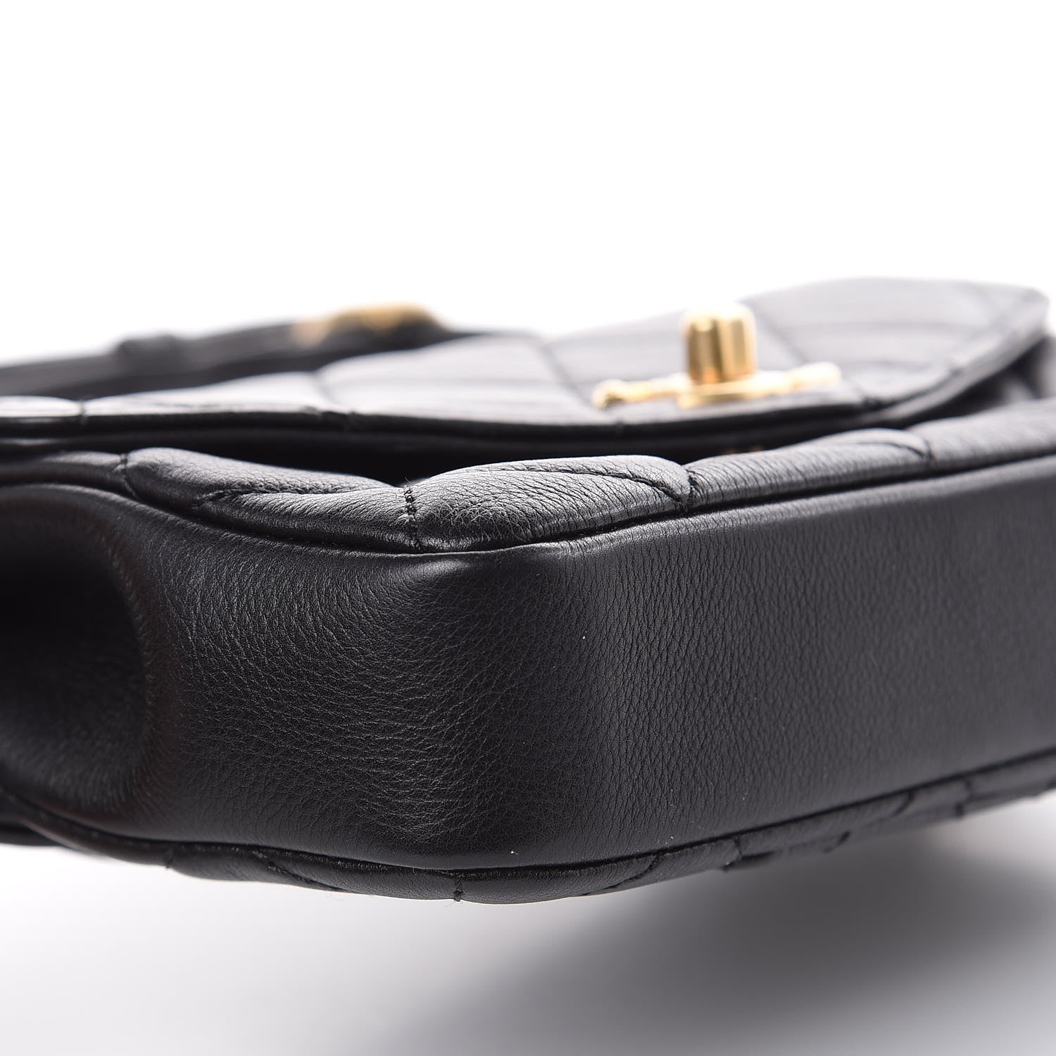 Chanel Calfskin Quilted Flap Waist Bag Black 8 of 14