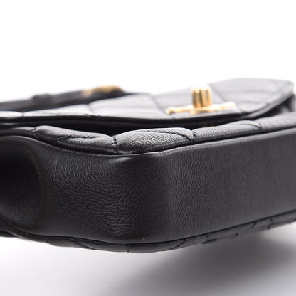 Chanel Calfskin Quilted Flap Waist Bag Black 8 of 14